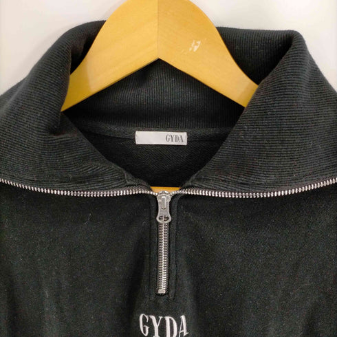 ジェイダ GYDA BIG COLLARハーフZIPショートスウェットトップス レディース FREE