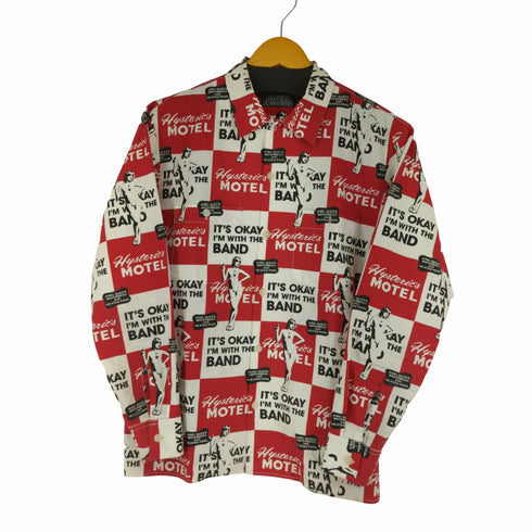 ヒステリックグラマー HYSTERIC GLAMOUR 22AW HYSTERIC'S MOTEL柄 エンジニア シャンブレー シャツ メンズ JPN:M