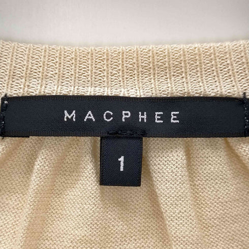 マカフィー MACPHEE シルク混 カーディガン レディース JPN:1