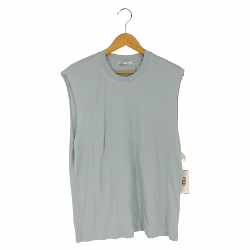 ザラ ZARA SLEEVELESS TOP ノースリーブ クルーネックTシャツ メンズ import:M