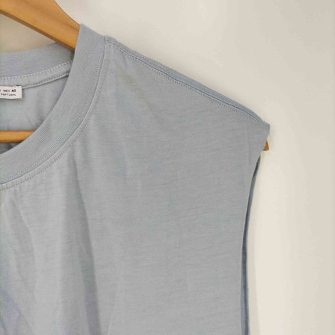 ザラ ZARA SLEEVELESS TOP ノースリーブ クルーネックTシャツ メンズ import:M