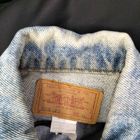 リーバイス Levis USA製 ボタン裏698 デニム トラッカー ジャケット レディース 14