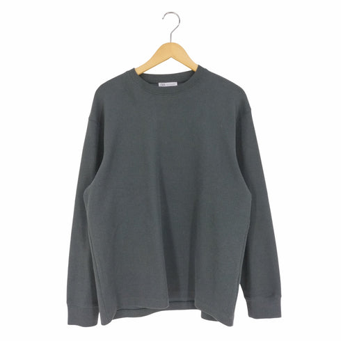ザラ ZARA BRUSHED RIB T-SHIRT ロングスリーブリブTシャツ メンズ import:M