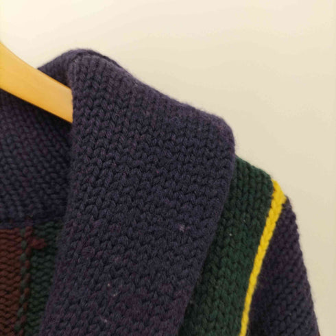 ポロラルフローレン POLO RALPH LAUREN マルチカラーショールカラーカーディガン くるみボタン メンズ