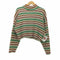 エックスガール X-girl STRIPED HIGH NECK KNIT TOP ニット レディース ONE SIZE