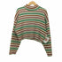 エックスガール X-girl STRIPED HIGH NECK KNIT TOP ニット レディース ONE SIZE