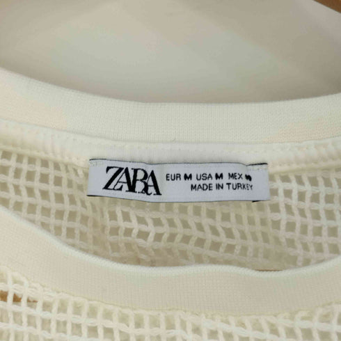 ザラ ZARA SLEEVELESS MESH TOP ノースリーブ メッシュ Tシャツ メンズ import:M