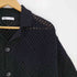 ザラ ZARA CROCHET KNIT SHIRT クロシェ編み ニットシャツ メンズ import:M