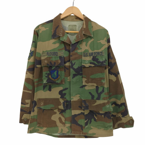 ユーエスエアフォース US AF 96年製 ウッドランドカモ BDU コンバット シャツ ジャケット メンズ SMALL-SHORT