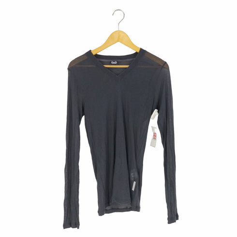 ディーアンドジードルチェアンドガッバーナ D&G DOLCE&GABBANA チュニジア製 レーヨンカシミヤ Vネックニットカットソー メンズ import:S