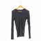 ディーアンドジードルチェアンドガッバーナ D&G DOLCE&GABBANA チュニジア製 レーヨンカシミヤ Vネックニットカットソー メンズ import:S