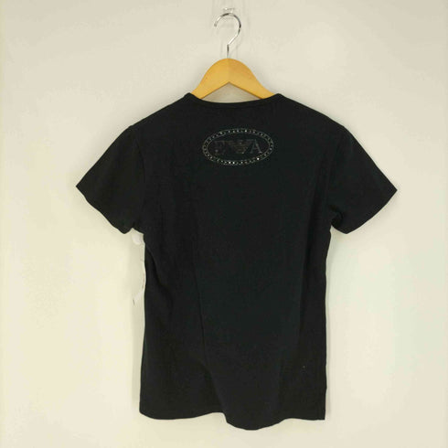 エンポリオアルマーニ EMPORIO ARMANI バックロゴ スタッズ ストレッチ クルーネックTシャツ メンズ import:L