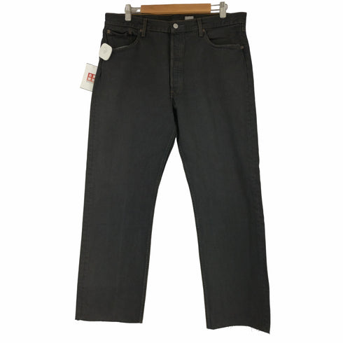 ミダ M.I.D.A 21AW USED CUSTOMIZE PANTS-501 501 後染めカットオフ ボタンフライデニム ボタン裏652 メンズ JPN:L 92-98