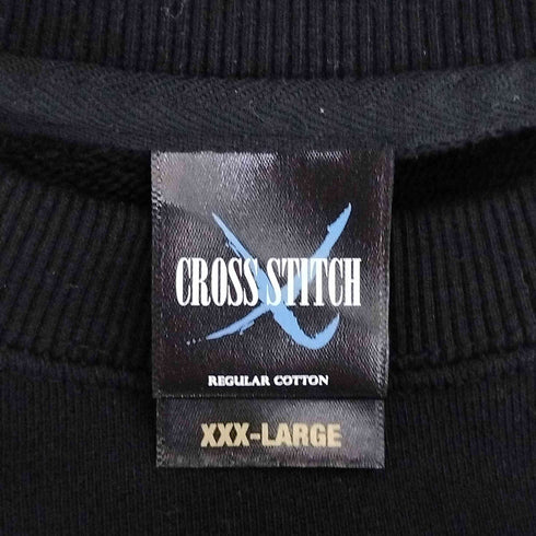 クロスステッチ CROSS STITCH REGULAR COTTON クルーネック スウェット トレーナー メンズ XXX-LARGE