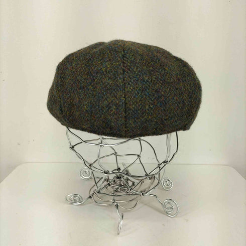 ヘザー Heather Arran Harris Tweed 8pc Cap - Forest メンズ XL 62cm