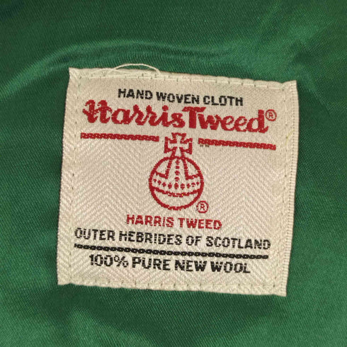 ヘザー Heather Arran Harris Tweed 8pc Cap - Forest メンズ XL 62cm