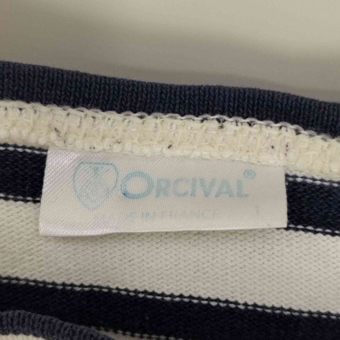 オーチバル ORCIVAL フランス製 ボーダー ボートネックカットソー バスクシャツ レディース 1