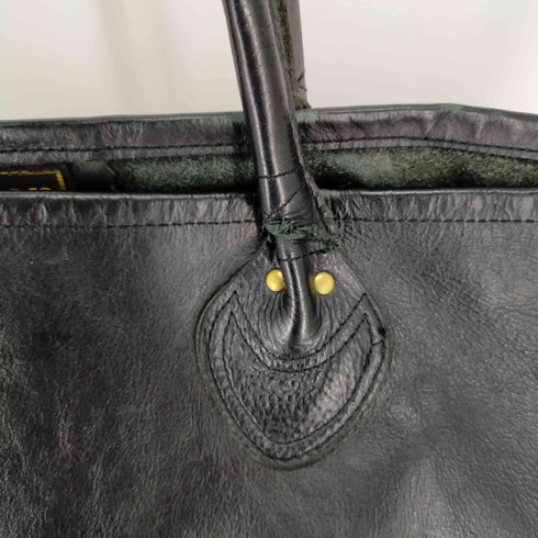 バンソン VANSON 別注 LEATHER TOTE BAG レザートートバッグ 牛革 ブラック アメリカ製 メンズ