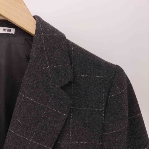 ユニクロ ジェイダブリューアンダーソン UNIQLO JW ANDERSON チェック ウール混 テーラードジャケット レディース JPN:S