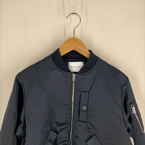 ニードルデザイン NEEDLE DESIGN ショート丈 バックスリット MA-1 レディース JPN:36