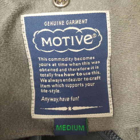 モーティブ MOTIVE GORE-TEX 比翼 スナップボタン ジップアップ マウンテン パーカー エポレット メンズ JPN:M