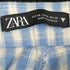 ザラ ZARA ギンガムチェック ブーツカット フレアパンツ レディース XS