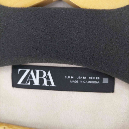 ザラ ZARA フェイクスウェードノーカラージャケット レディース JPN:M