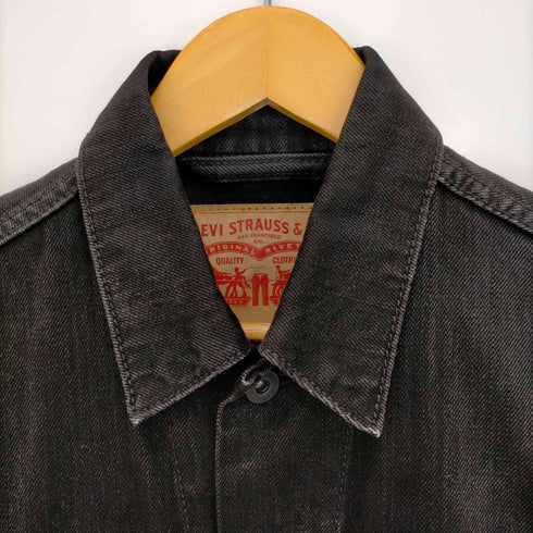 リーバイス Levis ブラックデニムジャケット メンズ import:S