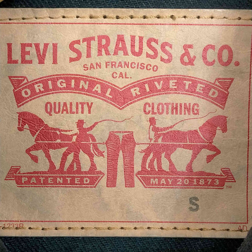リーバイス Levis ブラックデニムジャケット メンズ import:S