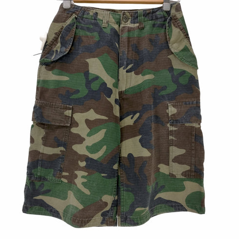 {GREEN FIGHT ウッドランドカモ カーゴショートパンツ レディース JPN:S