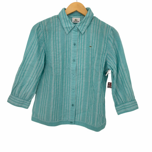 ラコステ LACOSTE ストライプ L/S シャツ レディース 44