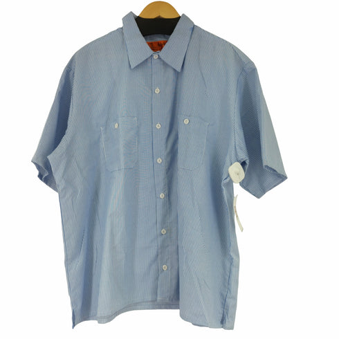 レッドキャップ RED KAP コットンポリ ストライプワークシャツ メンズ XXL