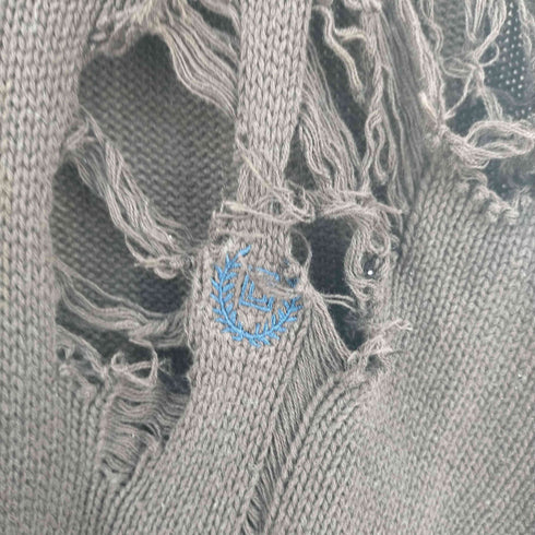 チャップス CHAPS ダメージ加工 コットンニット メンズ import:L