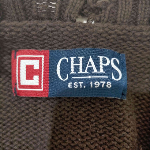 チャップス CHAPS ダメージ加工 コットンニット メンズ import:L