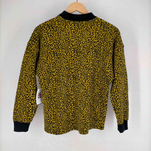 ジャンニヴェルサーチ GIANNI VERSACE 90S モックネック レオパード柄ニット レディース