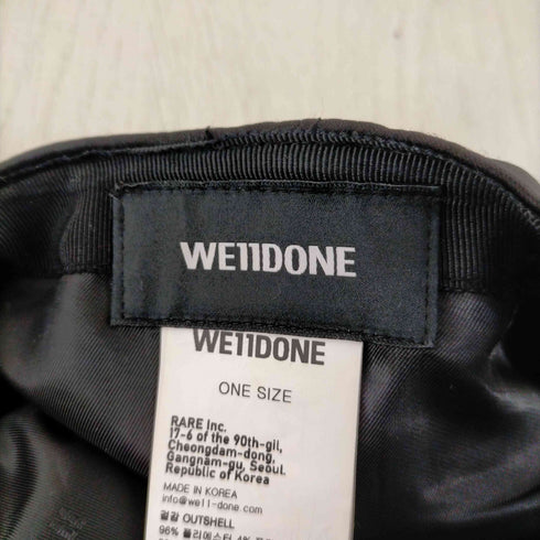 ウェルダン WE11DONE サテン トラッカーキャップ メンズ ONE SIZE