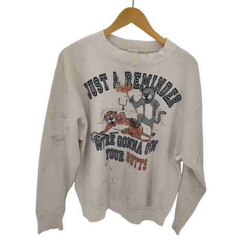 AMERICAN SCREEN PRINTING MADE IN USA フロントプリントスウェット メンズ import:XL