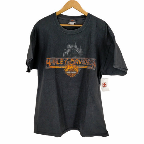 ハーレーダヴィットソン HARLEY DAVIDSON 00S~ 両面プリントクルーネックTシャツ メンズ JPN:XL