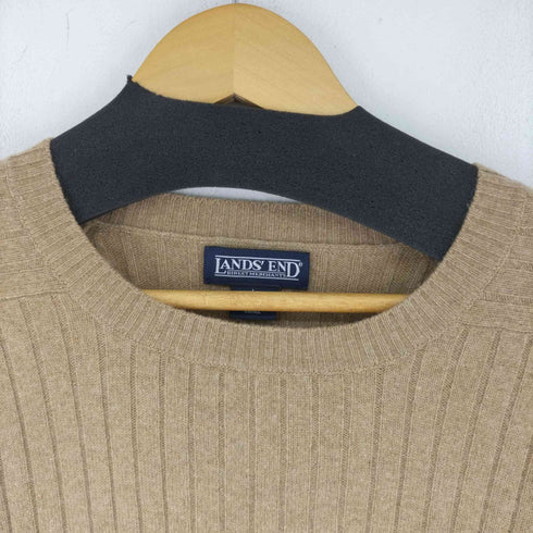 ランズエンド LANDS END カシミヤ クルーネックニット メンズ import:L