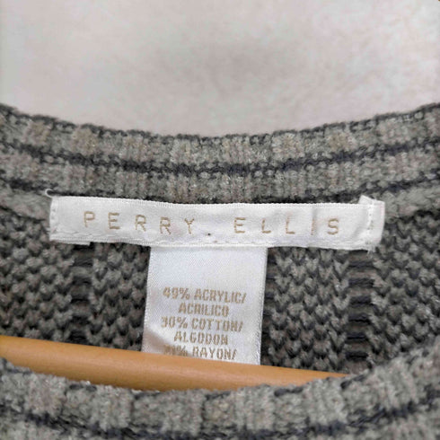 ペリーエリス PERRY ELLIS 総柄コットンアクリルニット メンズ JPN:M