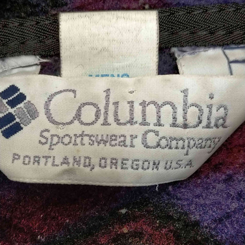 コロンビア Columbia USA製 総柄フリース メンズ import:L