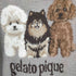 ジェラートピケ gelato pique パウダーDOG3柄ジャガードワンピース レディース ONE SIZE
