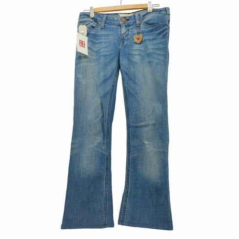 ジェイアンドシーカンパニー J&COMPANY 00s Y2K ビジューデザインフレアデニムパンツ レディース US:28-29
