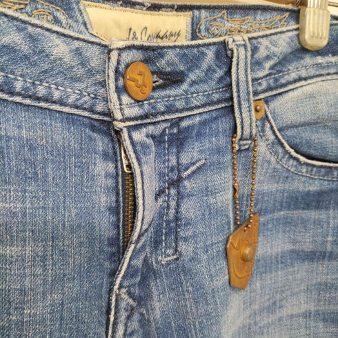 ジェイアンドシーカンパニー J&COMPANY 00s Y2K ビジューデザインフレアデニムパンツ レディース US:28-29