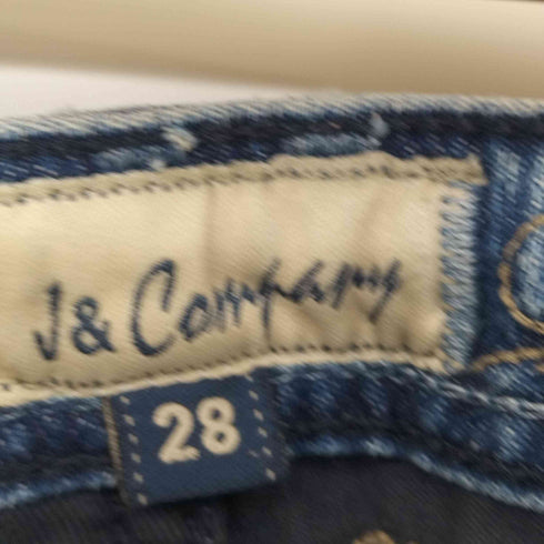 ジェイアンドシーカンパニー J&COMPANY 00s Y2K ビジューデザインフレアデニムパンツ レディース US:28-29