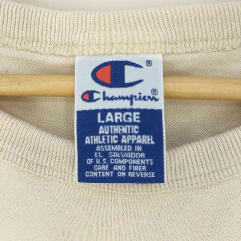 チャンピオン Champion 90s 袖目付き ロゴプリント クルーネックTシャツ メンズ import:L