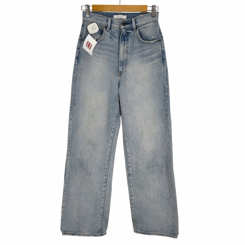 マウジー moussy ダメージ加工ワイドデニムパンツ レディース 26