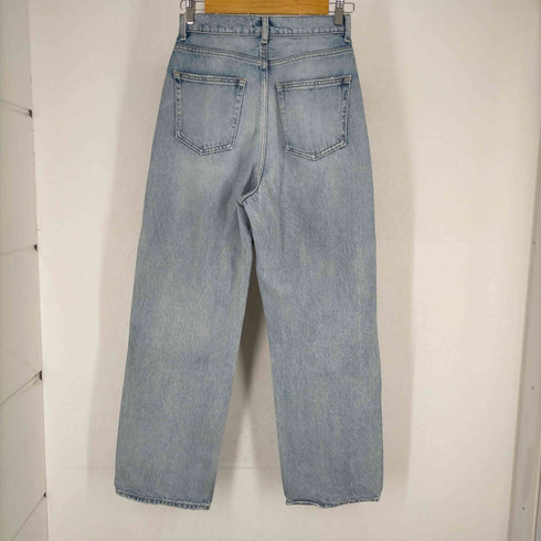 マウジー moussy ダメージ加工ワイドデニムパンツ レディース 26