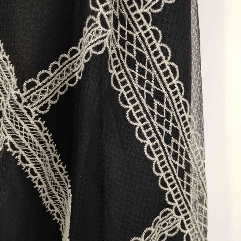 グレイル GRL レース刺繍チェック柄フレアスカート レディース JPN:S