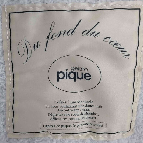 ジェラートピケ gelato pique ハニーモコガウン レディース FREE
